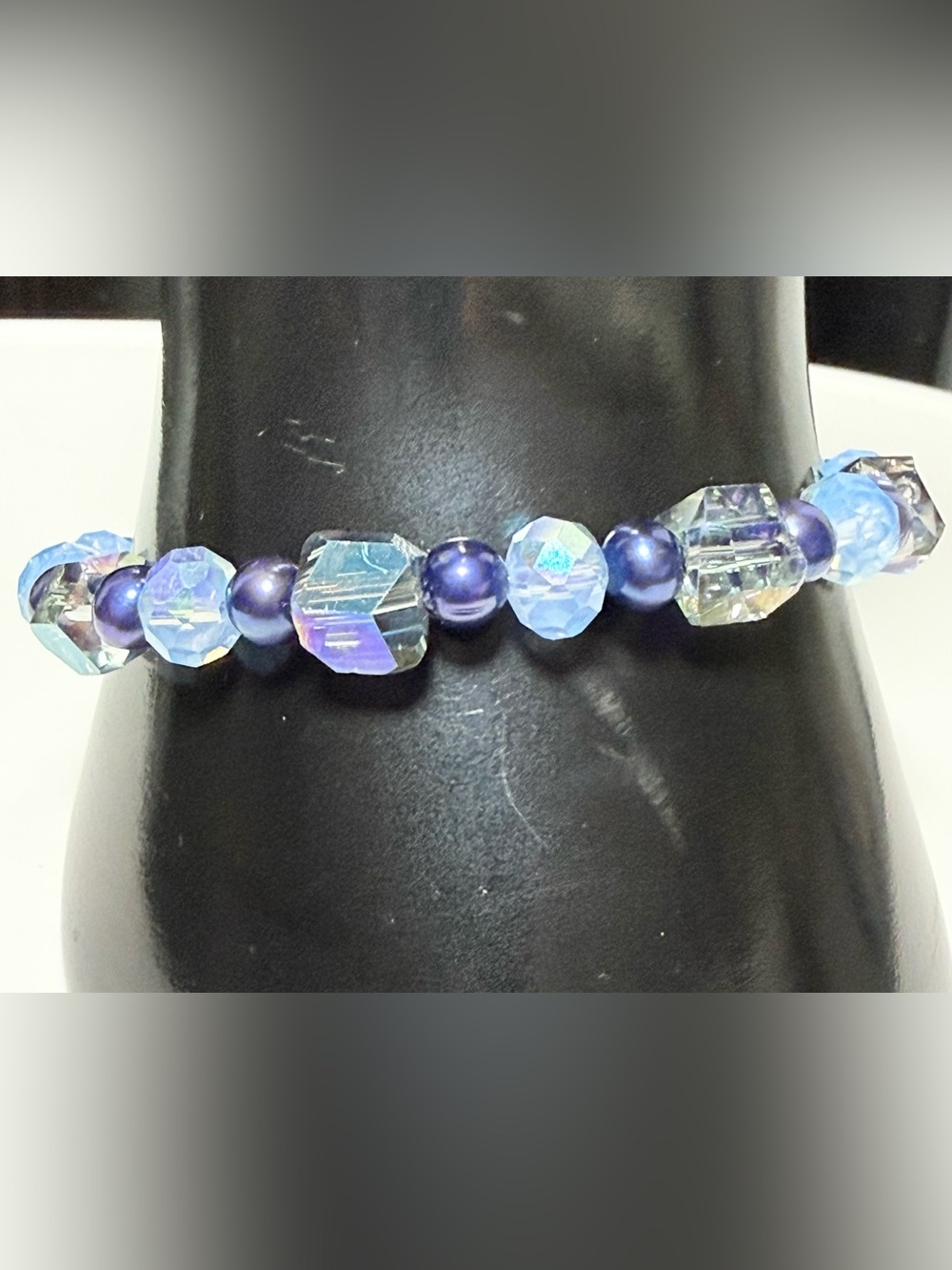 Handmade Crystal and Pearl Bracelet